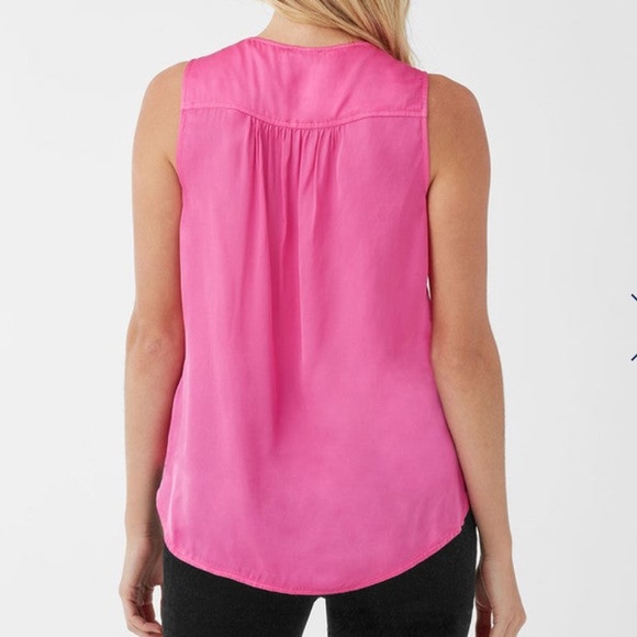 Super Cute Splendid Lyra Satin Surplice Tank - Picture 3 of 7